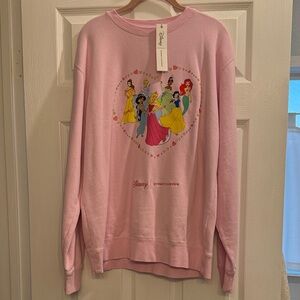 Disney  Stoney Clover Lane Princess Pink Sweatshirt
